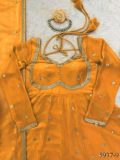 FENDY SILK VIRAL GOWN SET