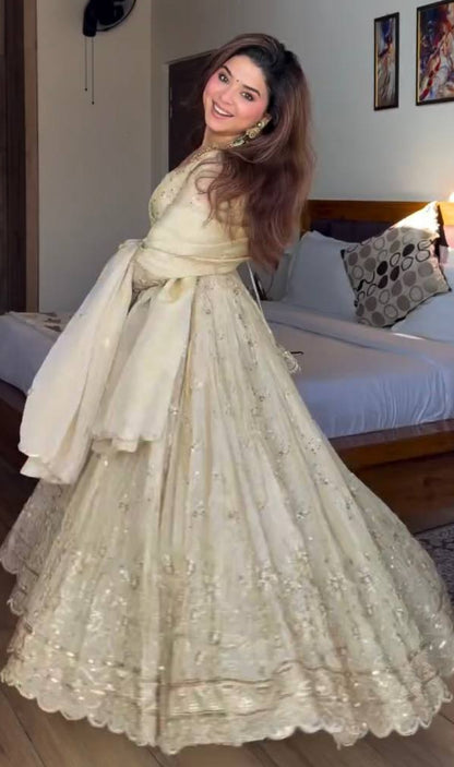 New Design Trending Cinon-Silk(Gwon&Pent&dupatta