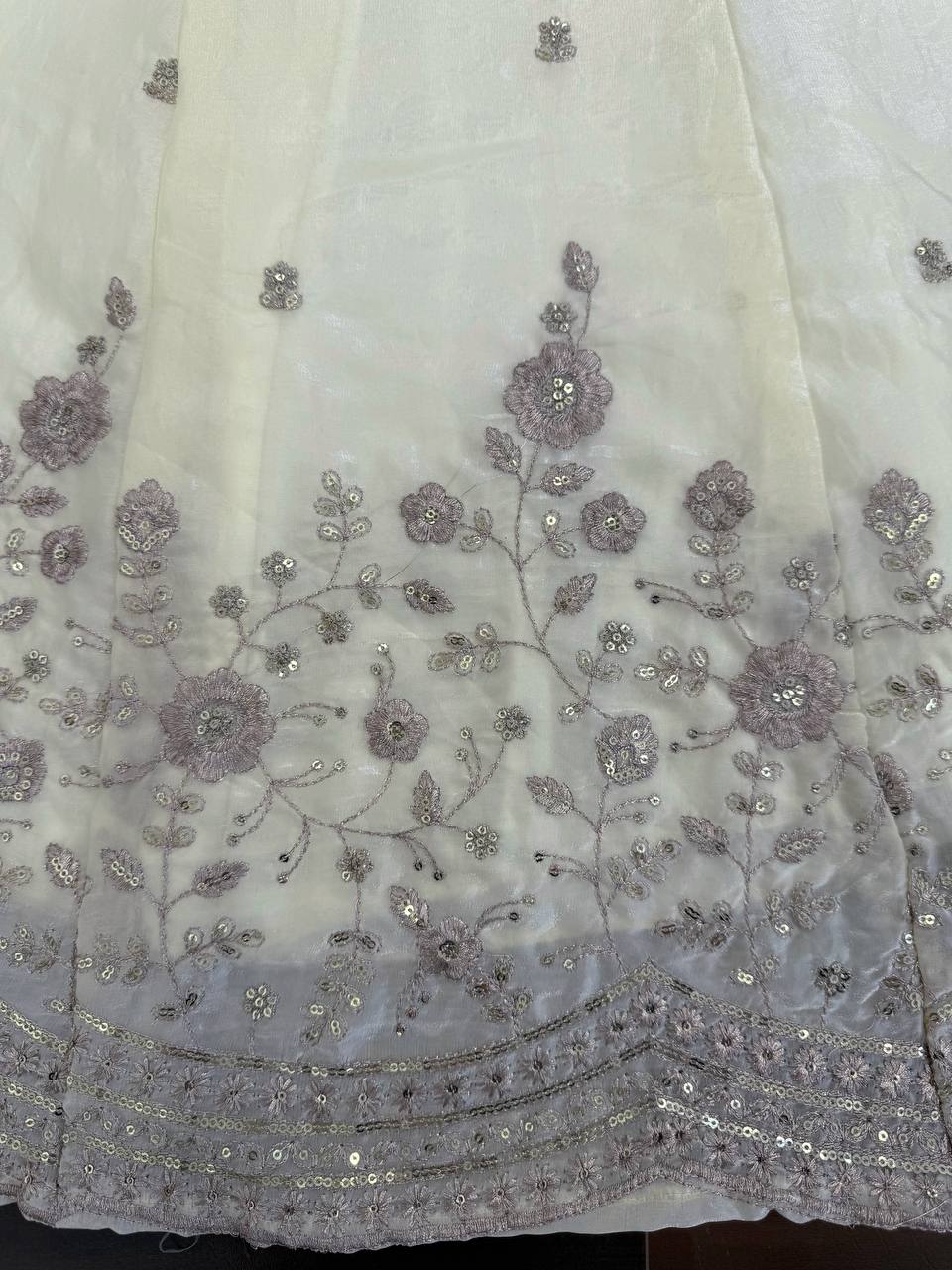 Ivory Anarkali Set