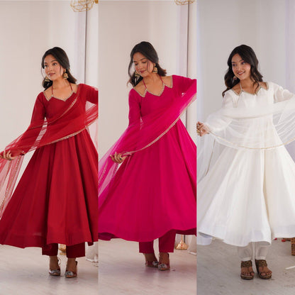 Viral Neck Design Anarkali Set