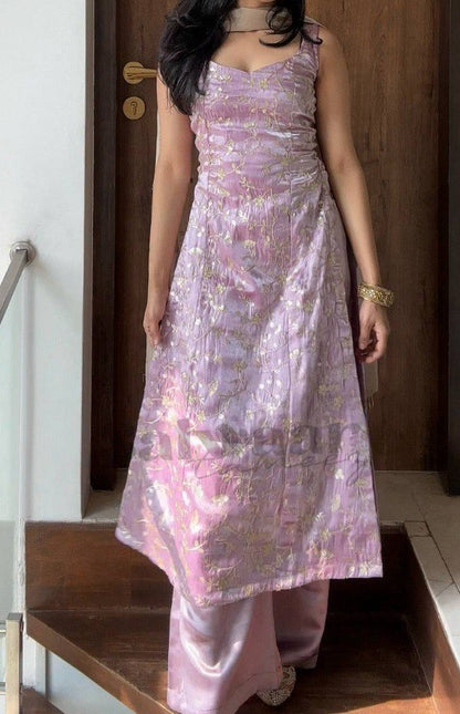 STUNNING JIMY SILK FABRIC KURTI, KOTI & PLAZZO