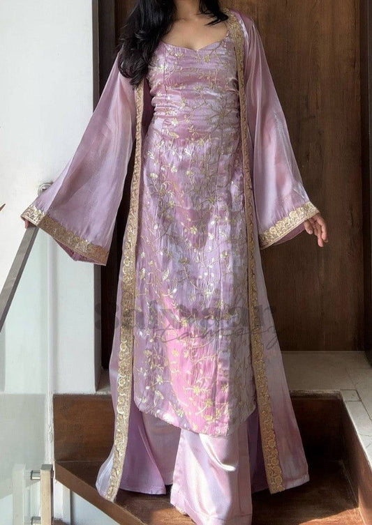 STUNNING JIMY SILK FABRIC KURTI, KOTI & PLAZZO